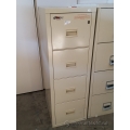 FireKing Beige Fire Proof 4 Drawer Vertical Letter File Cabinet